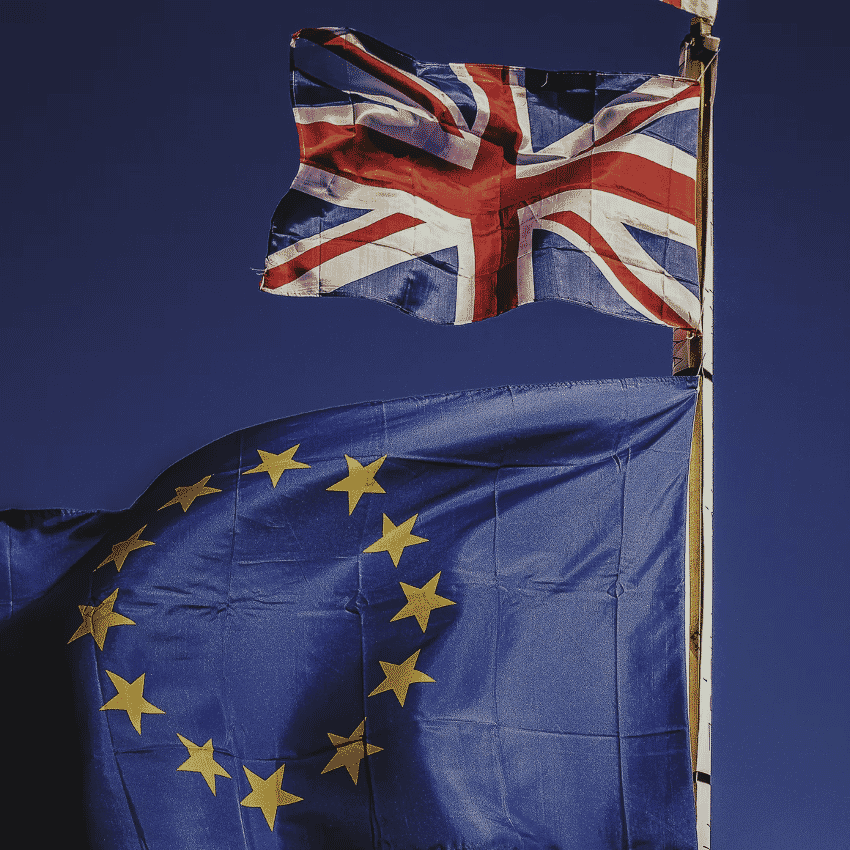 Union-and-European-Flags-Brexit-affecting-BPO-Companies